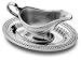 Wilton Armetale Flutes and Pearls Gravy Boat with Tray