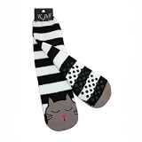 K. Bell Cat Non Skid Slipper Socks