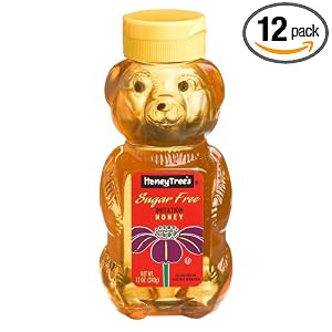 Honey Tree Sugar Free Imitation Honey, 12-Ounce Plastic Bear (Pack of 12) by Honey