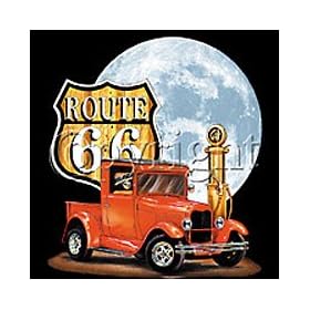 Route 66-Old Truck Womens T-Shirt Dress