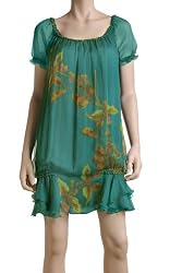 MAXSTUDIO HAND PAINTED TRELLIS DRESS