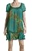 MAXSTUDIO HAND PAINTED TRELLIS DRESS