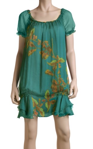 MAXSTUDIO HAND PAINTED TRELLIS DRESS