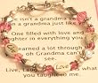Message of Love Jewelry Grandmother's Live, Laugh, Love, Available in Various Sizes