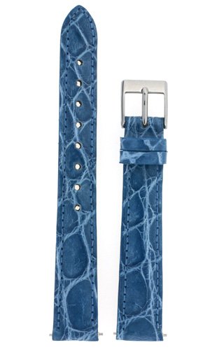 Watch band Genuine Crocodile Strap 14mm Blue