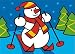 KIDS' CRAFT KIT/Fresco in a Frame: Snowman [ Before you is a kit for making a picture...