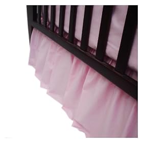 American Baby Company 100% Cotton Percale Crib Dust Ruffle, PinkAmerican Baby Company 100% Cotton Percale Crib Dust Ruffle
