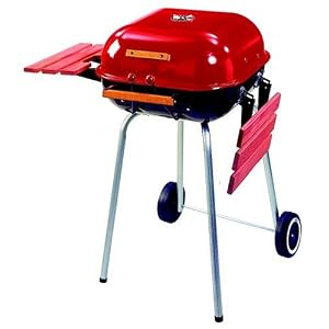 Meco Series 4100 Model 4106 Square Utility Charcoal Grill, Red