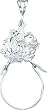 Sterling Silver #1 Mom Charm Holder