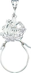 Sterling Silver #1 Mom Charm Holder
