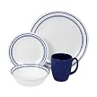 Corelle Classic Cafe 16-pc. Set- Blue