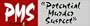 PMS-potential murder suspect - funny stickers (Small 5 x 1.4 in.)
