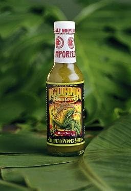 Iguana Mean Green Jalapeño Pepper Sauce - (3 Pack of 5 Oz. Bottles)