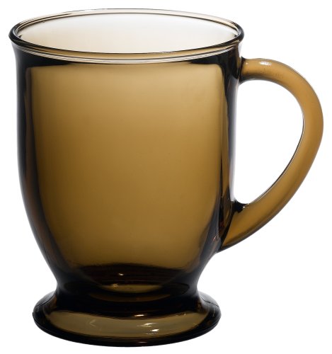 Anchor Hocking Cafe Mug, Mocha, Set of 6