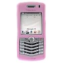 Blackberry 8110 8120 8130 Pearl Full Cover Soft Pink Silicone Skin Cover Case Phone Protector