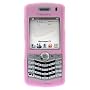 Blackberry 8110 8120 8130 Pearl Full Cover Soft Pink Silicone Skin Cover Case Phone Protector