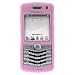 Electronics : Blackberry 8110 8120 8130 Pearl Full Cover Soft Pink Silicone Skin Cover Case Phone Protector