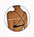  : BRA Strap Concealer / Holder Clip - Racerback Converter - Posture Support & Breast Boost (Includes 3 Clips)