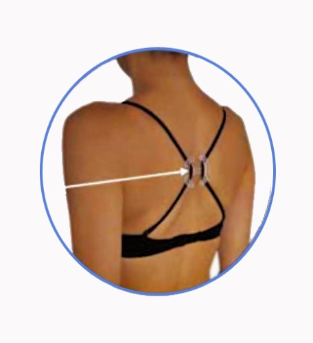 41QMFeQ8ExL BRA Strap Concealer / Holder Clip   Racerback Converter   Posture Support & Breast Boost (Includes 3 Clips)