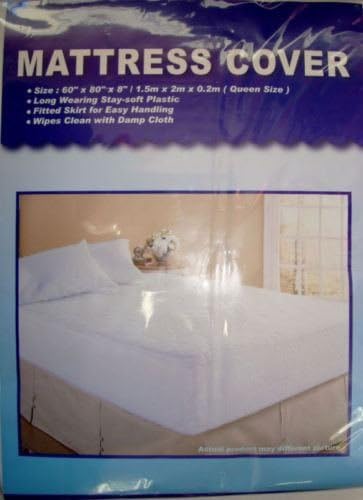 QUEEN SIZE MATTRESS COVER, WATER PROOF PLASTIC