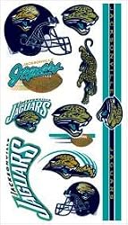 Jacksonville Jaguars Temporary Tattoos - SET OF 6 - Sports Merchandise