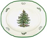 Spode Christmas Tree Oval Platter, 14-Inch