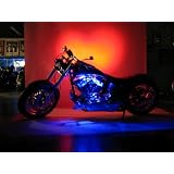 Green 4 Pc LED Neon Motorcycle Lighting Kit 