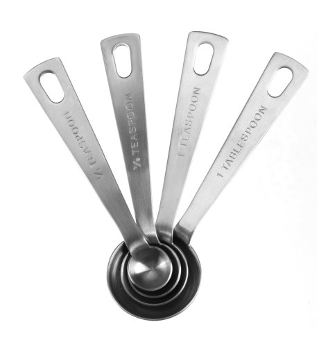 4 Stainless Steel Measuring Spoons