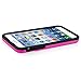 Asmyna Solid Skullcap Hybrid Protector Cover for iPhone 6 - Retail Packaging - Metallic Hot Pink/Black