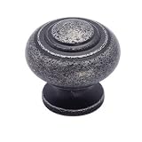 Amerock Solid Brass 1 3/16' Cabinet Knob Wrought Iron Dark