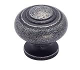 Amerock Solid Brass 1 3/16 Cabinet Knob Wrought Iron Dark