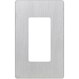 Lutron CW-1-SS 1-Gang Claro Wall Plate Stainless Steel