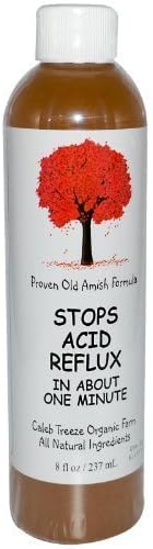 Stops Acid Reflux (8 oz) by Caleb Treeze: Old Amish Formula by Caleb Treeze Organic Farm