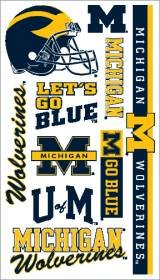 Michigan Wolverines Temporary Tattoos