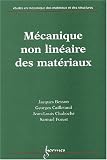 M�canique non lin�aire des materiaux