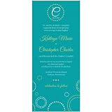 Circles & Dots Teal Wedding Invitations