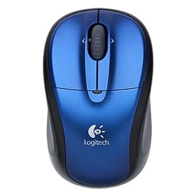 Logitech V220 Cordless Notebook Mouse - Blue by Logitech