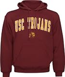 USC Trojans Crimson Mascot One Tackle Twill Hooded Sweatshirt