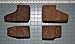 BRIAR EBAUCHON Blocks LOT 4PCS Size 4