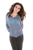 Carolina Panthers Women's Tried and True Tri-Blend Full-Zip Hoodie - by Alyssa Milano