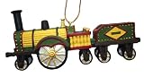 Antique Old Fashioned 4 Train Wagon Christmas Ornament #W10041