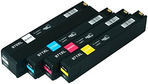 Choice Parts - Replacement Pigment Ink Cartridges for HP 970 XL & 971 XL Toner Cartridges for HP OfficeJet Pro X451DW X451DN X551DW X476DN X476DW X576DW (1 Black, 1 Cyan,1 Magenta, 1 Yellow)