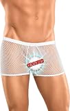 Mens White See Thru Briefs Underwear - Medium