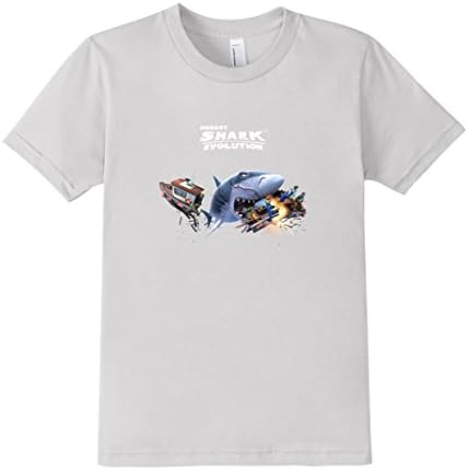 Kids Hungry Shark Evolution: Megalodon T-Shirt 8 Silver