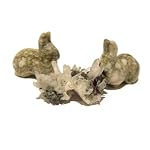 Jasper Rabbit 02 Set of 2 Quartz Hematite Cluster Animal Crystal Healing