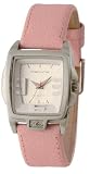 Image of Kahuna Stainless Steel Ladies White Analogue Dial & Pink Leather Strap Watch