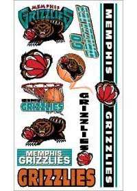 Caseys Distributing 3208514390 Memphis Grizzlies Temporary Tattoos