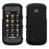 Black Rubberized Hard Case Snap-On Protector Cover for Samsung Eternity II  ....