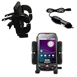 Auto Vent Holder with Car Charger for the Samsung GT-I5700 - uses Gomadic TipExchange Technology