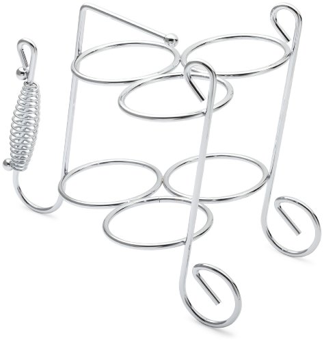 Prodyne WB-300-C Three Bottle Wine Rack and Caddy, Chrome